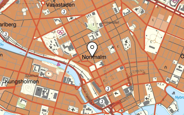 Karta som visar Brisket & Friends City på Upplandsgatan 7, 111 23 Stockholm