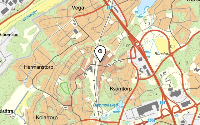 Karta som visar Bagheria Vega på Storseglet, 136 55 Haninge