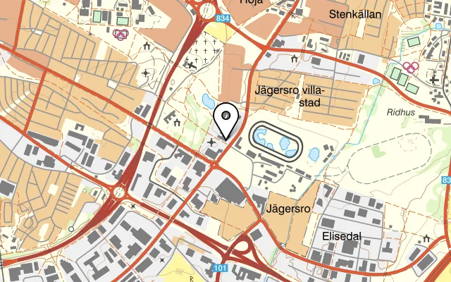 Karta som visar Kiels Kök på Agnesfridsvägen 113A, 212 37 Malmö