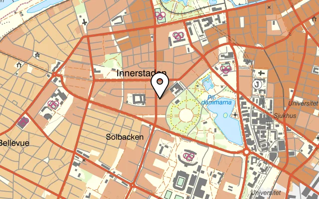 Karta som visar Jiang Nan på Kronborgsvägen 20, 217 42 Malmö