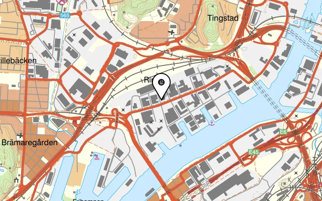 Karta som visar Två Feta Grisar på Ringögatan 10, 417 07 Göteborg