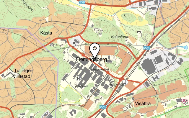 Karta som visar Casa Bianca på 141 52 Huddinge