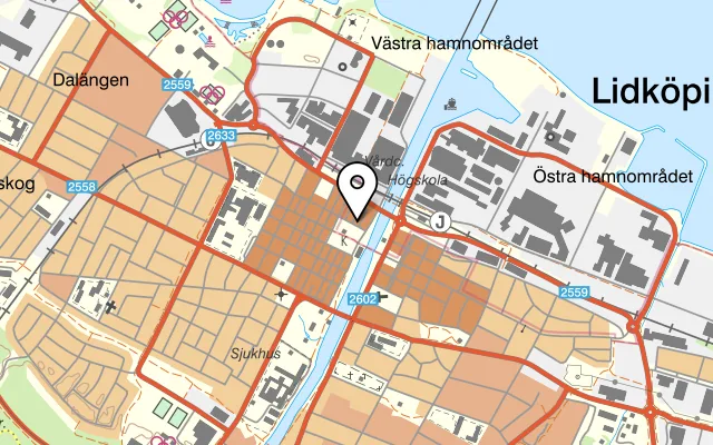 Karta som visar Hemma hos Benjamin på Nya Stadens torg 4A, 531 31 Lidköping