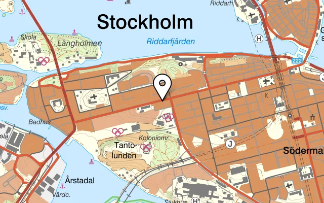 Karta som visar Ellora på Hornsgatan 85, 117 26 Stockholm