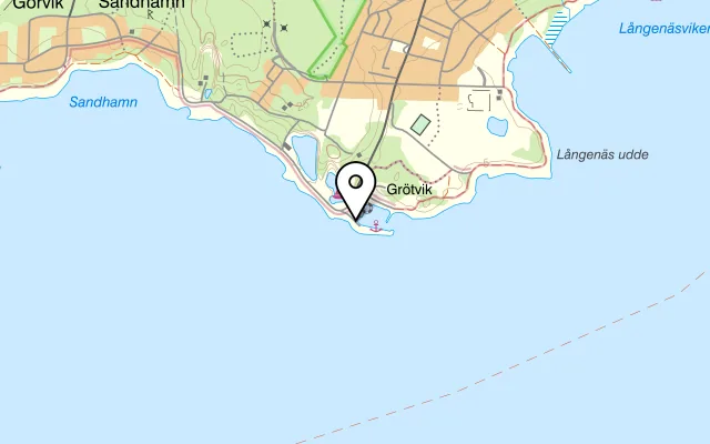 Karta som visar Livbojen på Grötviksvägen, 302 40 Halmstad