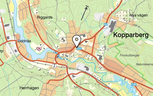 Karta som visar John Scott's på Kristineplan 1, 714 35 Kopparberg, Sweden