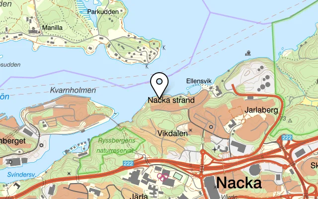 Karta som visar Fabrikatör på Augustendalsvägen 49, 131 52 Nacka Strand