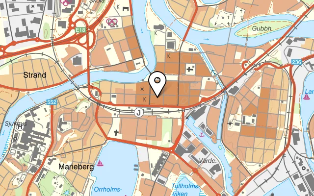 Karta som visar SingSing Karaoke på Drottninggatan 21, 652 25 Karlstad