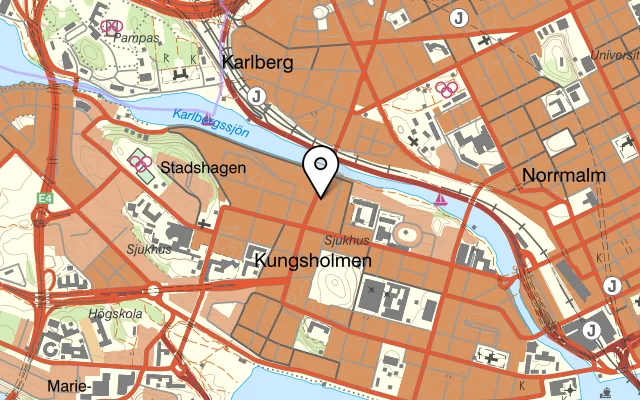 Karta som visar Biljardpalatset på Sankt Eriksgatan 52, 112 34 Stockholm, Sweden