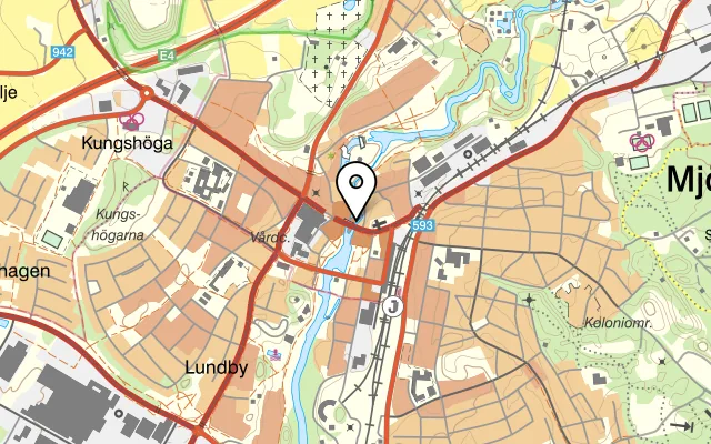 Karta som visar Nyfiket på Kungsvägen 59, 595 41 Mjölby