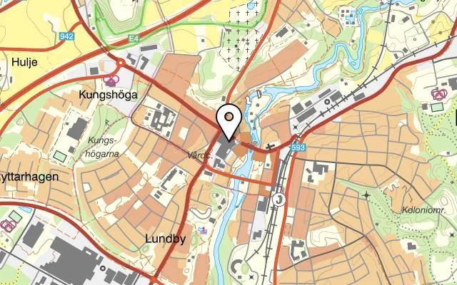 Karta som visar Sushi Mjölby på Jerikodalsgatan 1, 595 30 Mjölby