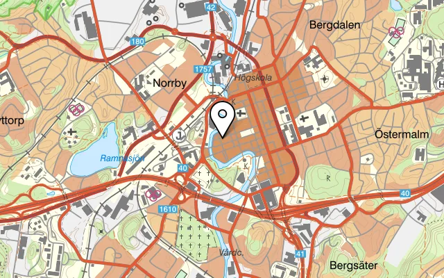 Karta som visar Pizzeria Granada på Torggatan 8, 503 30 Borås