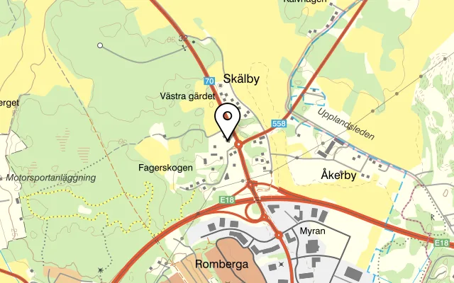 Karta som visar Dinners på Grusgatan 2, 745 37 Enköping