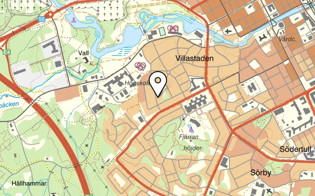 Karta som visar Runebergs Kvarterskrog - Restaurang Gävle på Runebergsvägen 31, 802 67 Gävle