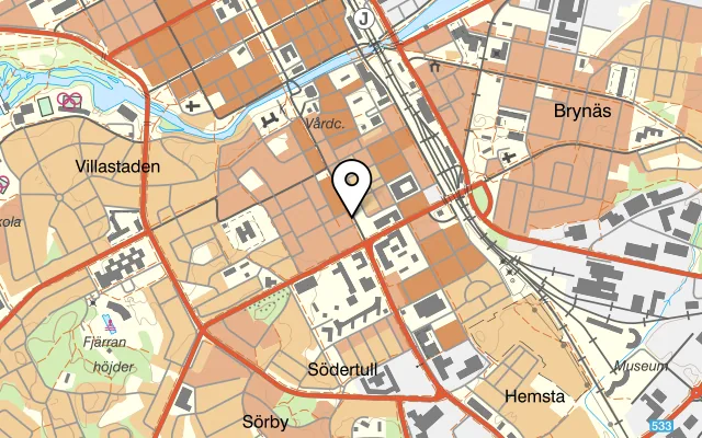 Karta som visar Restaurang Namaste på Södra Kungsgatan 40, 802 52 Gävle
