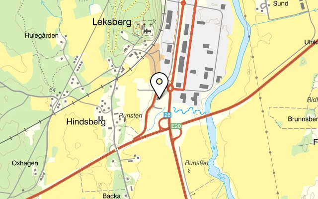 Karta som visar Dinners Mariestad på Sörgårdsvägen 3, 542 35 Mariestad