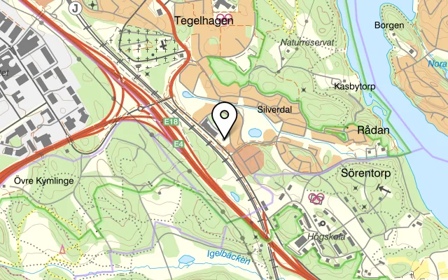 Karta som visar Värdshuset Lillstugan på Johannesbergsvägen 5, 191 40 Sollentuna
