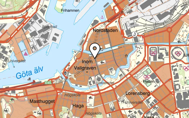 Karta som visar The Bishops Arms - Plaza Gbg på Västra Hamngatan 3, 411 17 Göteborg, Sweden