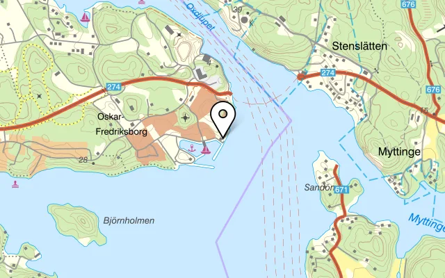 Karta som visar Sister & I på Grisselmarens väg 21, 185 41 Vaxholm