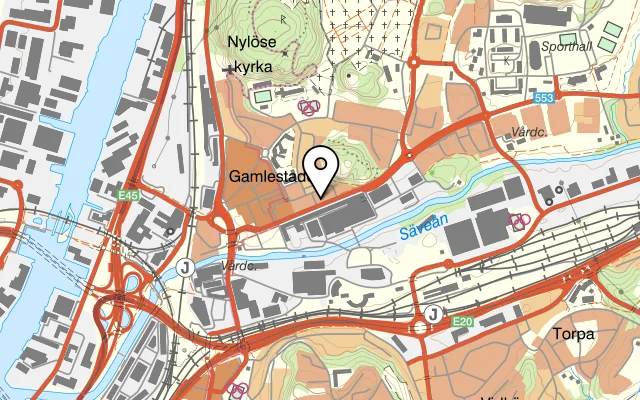 Karta som visar Ölstugan Tullen Gamlestaden på Treriksgatan 1, 415 01 Göteborg