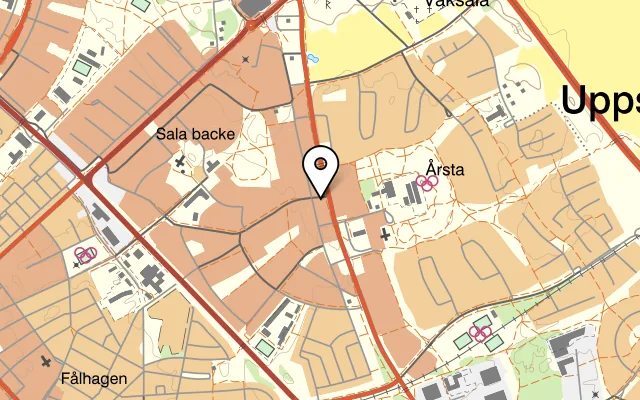 Karta som visar Indian Mix på Gröna gatan 35, 754 33 Uppsala