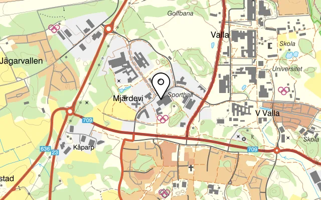 Karta som visar La Fontana Mjärdevi på Teknikringen 7, 583 30 Linköping