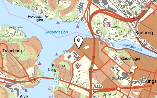 Karta som visar Thai House Wok på Lindhagensgatan 139C, 112 51 Stockholm