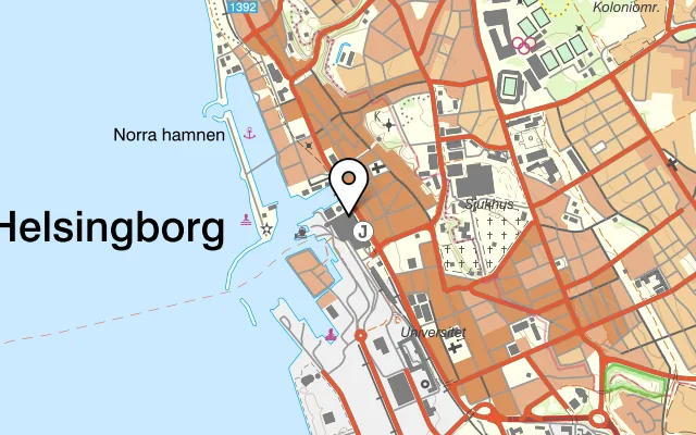 Karta som visar Kitchen Floor på Kungstorget 8, 252 78 Helsingborg