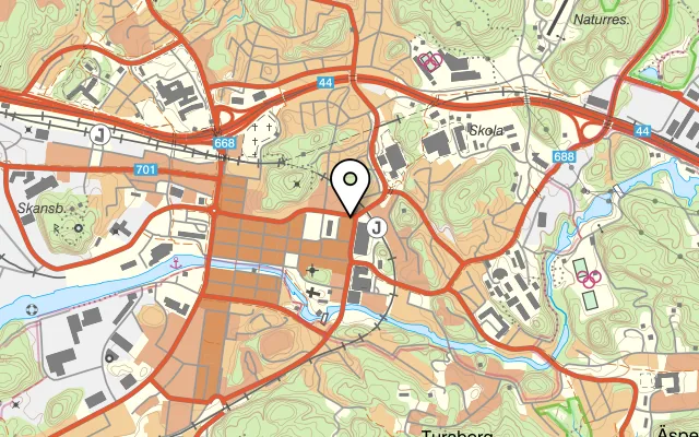Karta som visar Pizzeria Milano på Lagerbergsgatan 28, 451 31 Uddevalla