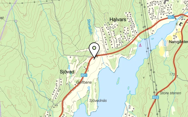 Karta som visar Hagge Golfrestaurang på Haggevägen 65, 771 90 Ludvika