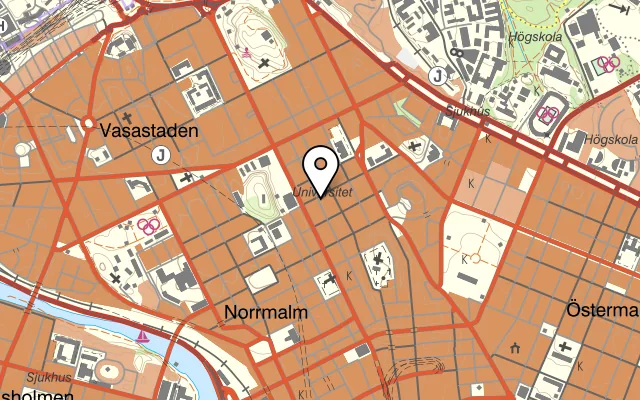 Karta som visar MUTTO sushi Restaurang på Kungstensgatan 31, 113 57 Stockholm