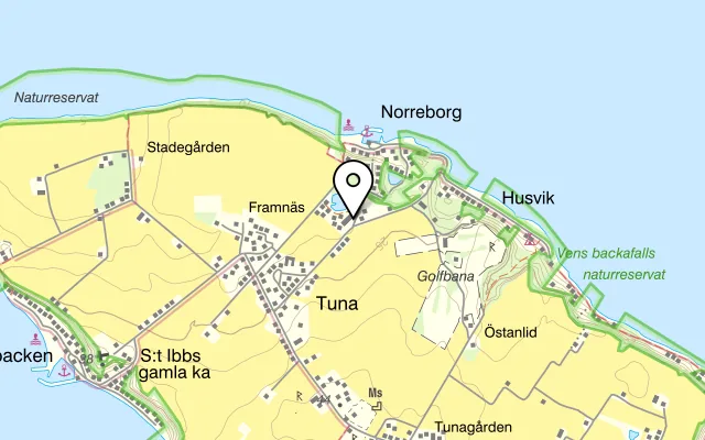 Karta som visar Spirit of Hven Backafallsbyn på Norreborgsvägen 55, 260 13 Sankt IBB