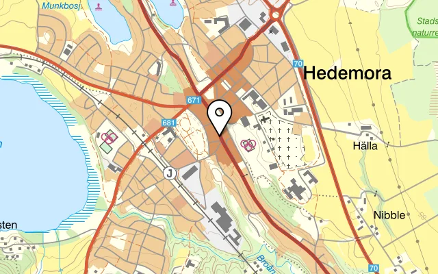 Karta som visar Restaurang Akropolis på Åsgatan 74, 776 31 Hedemora