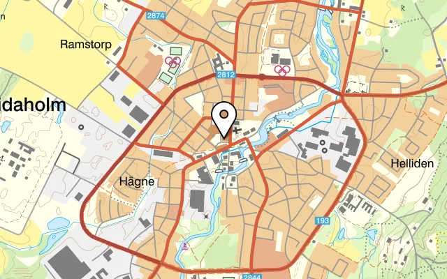 Karta som visar Nohrbergs Bageri & Konditori på Gamla torget 2, 522 31 Tidaholm
