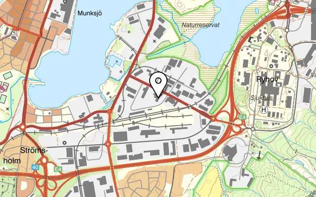 Karta som visar Restaurang Johans Bar på Porfyrvägen 2, 553 03 Jönköping