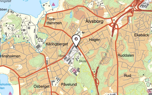 Karta som visar Restaurang Storseglet på Redegatan 1, 426 77 Västra Frölunda