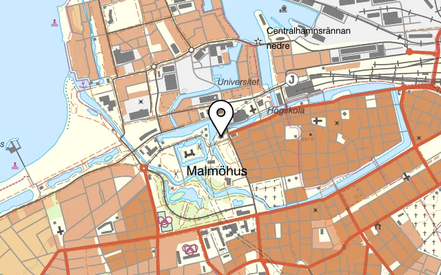 Karta som visar Ivar på Malmöhusvägen 1, 211 18 Malmö