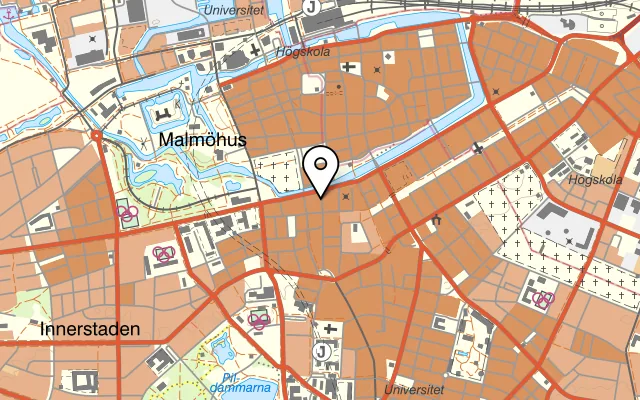 Karta som visar Urban Turban Walking Street på Södra Förstadsgatan 3, 211 43 Malmö