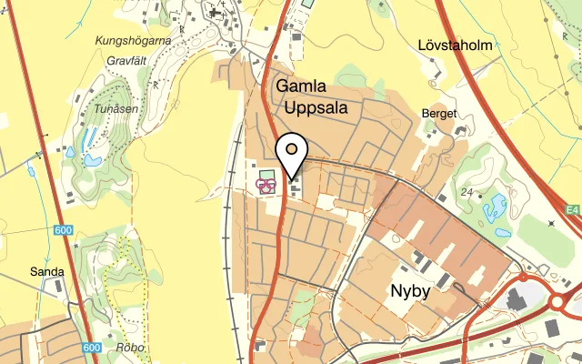 Karta som visar Gamlis Pizzeria på Vattholmavägen 61, 754 40 Uppsala, Sweden