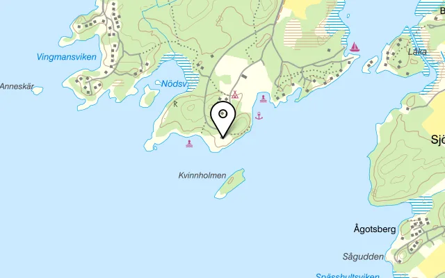 Karta som visar Fyren Duse Udde på Duse Camping, 661 94 Säffle