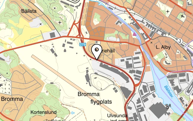 Karta som visar Bistro 46 på Ulvsundavägen 193, 168 67 Bromma