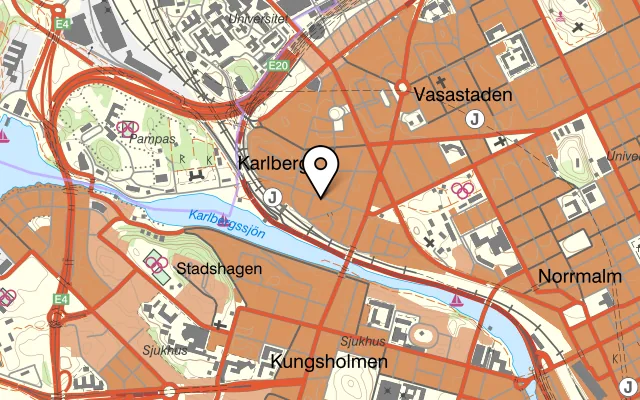 Karta som visar Rawbata på Rörstrandsgatan 15, 113 41 Stockholm