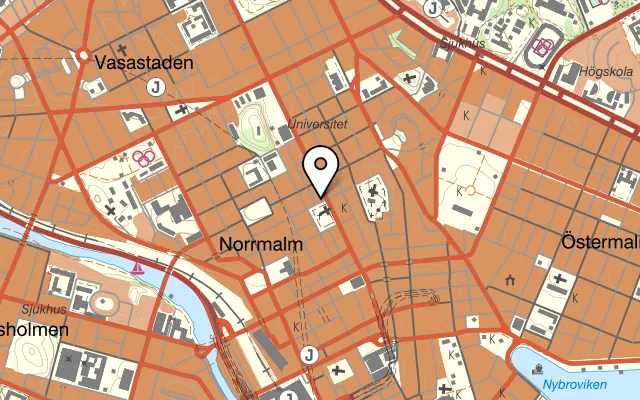 Karta som visar Restaurang Cirkeln och Cirkeln Bakfickan på Sveavägen 41, 111 83 Stockholm