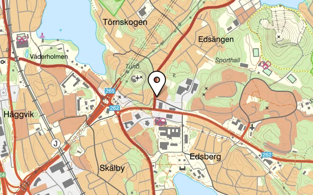 Karta som visar Piatto Fresco Sollentuna på Frestavägen 20, 192 54 Sollentuna, Sweden