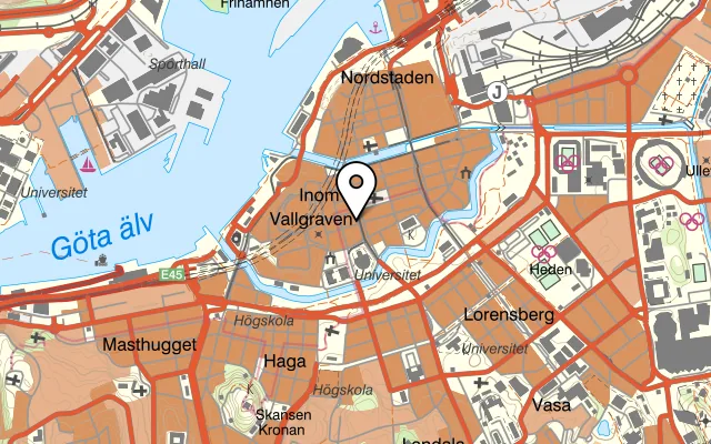Karta som visar Löfqvist Å Vi BISTRO Västra Hamngatan på Västra Hamngatan 15, 411 17 Göteborg