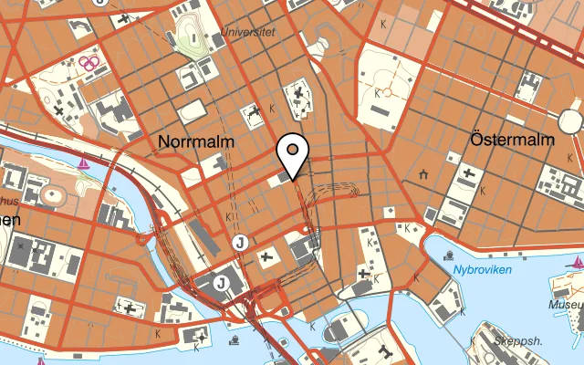 Karta som visar Bastard Burgers på Hötorget 2-4, 111 57 Stockholm