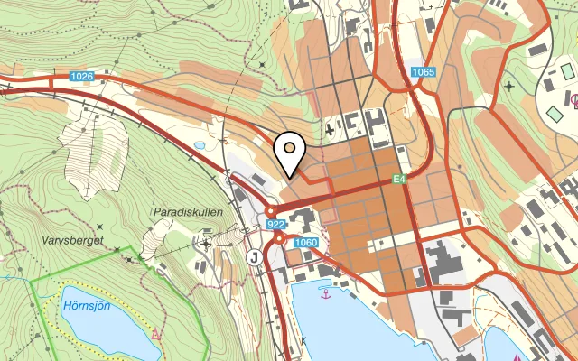 Karta som visar Restaurang Tre Bröder AB - KSD Restaurang AB på Östra Dalgatan 8, 891 32 Örnsköldsvik