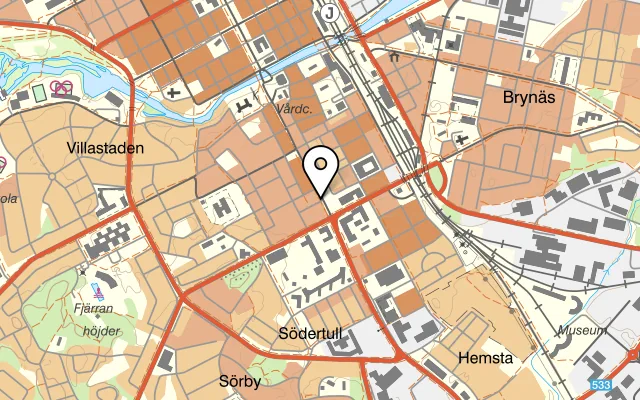 Karta som visar Cha Mien Ramen & Tea House 18CTEA på Södra Kungsgatan 40, 802 52 Gävle