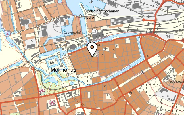 Karta som visar Piccolo Mondo på Lilla torg 2, 211 34 Malmö