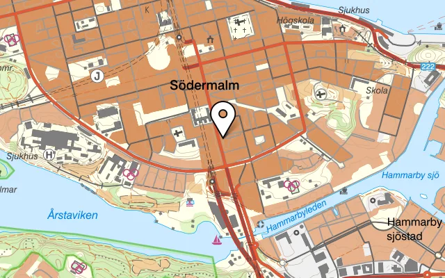 Karta som visar Mae Thai Skanstull på Götgatan 85B, 116 62 Stockholm